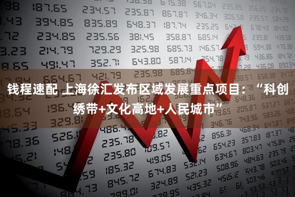 钱程速配 上海徐汇发布区域发展重点项目：“科创绣带+文化高地+人民城市”