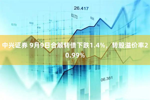 中兴证券 9月9日合顺转债下跌1.4%，转股溢价率20.99%