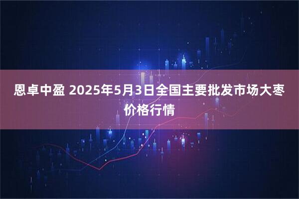 恩卓中盈 2025年5月3日全国主要批发市场大枣价格行情